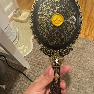 Vintage Style handmade Mirror black and Gold